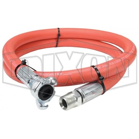 Dixon WHIP HOSE 3/4 in x 6 ft W/ AK x 3500 NIPPLE WH75 x6AK35 WH75X6AK35